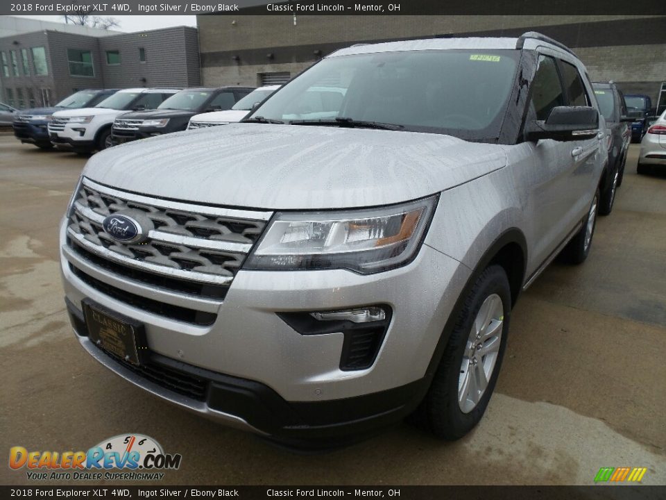 2018 Ford Explorer XLT 4WD Ingot Silver / Ebony Black Photo #1