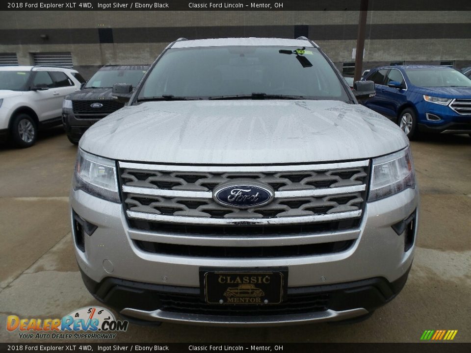 2018 Ford Explorer XLT 4WD Ingot Silver / Ebony Black Photo #2