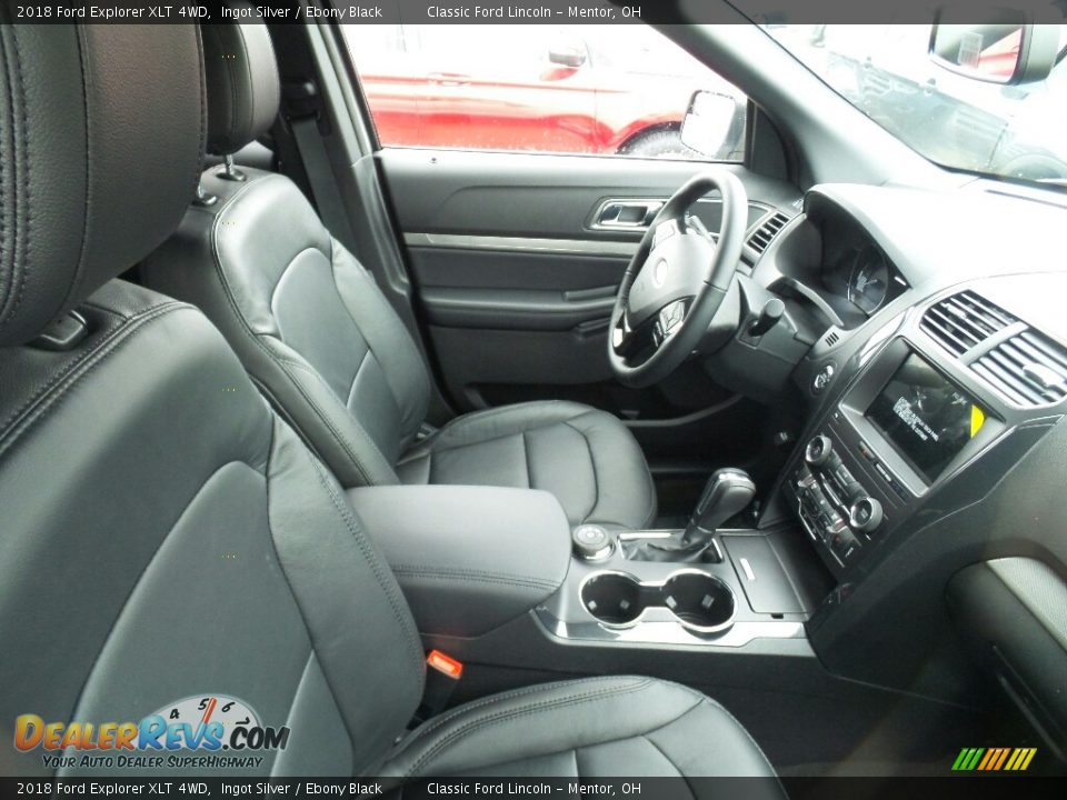 2018 Ford Explorer XLT 4WD Ingot Silver / Ebony Black Photo #6