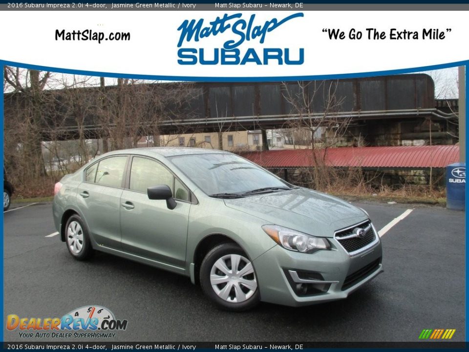 2016 Subaru Impreza 2.0i 4-door Jasmine Green Metallic / Ivory Photo #1