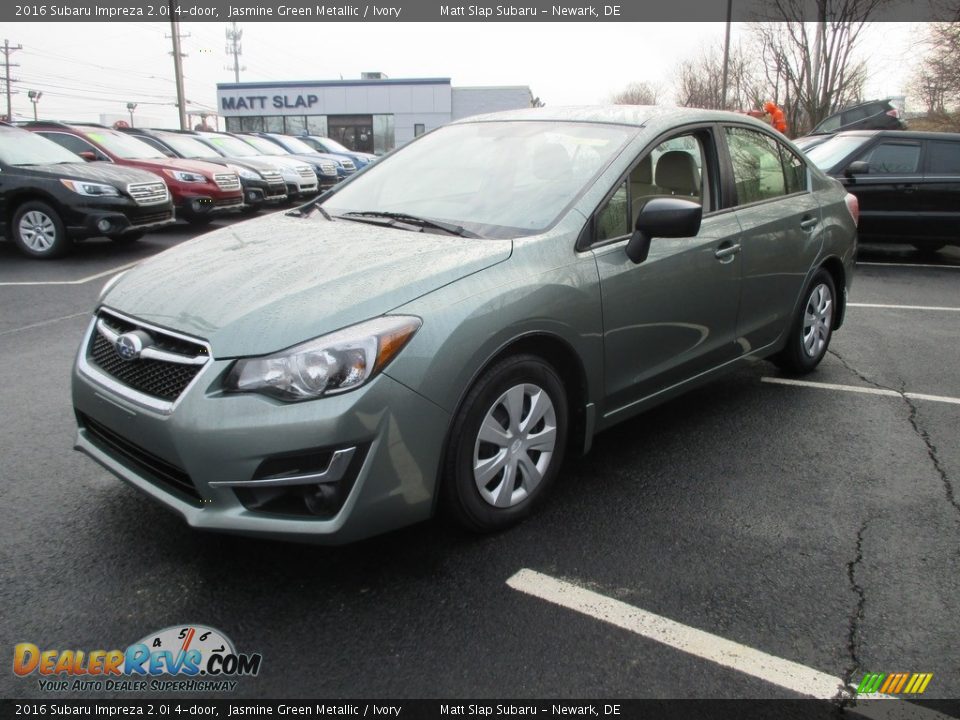 2016 Subaru Impreza 2.0i 4-door Jasmine Green Metallic / Ivory Photo #2