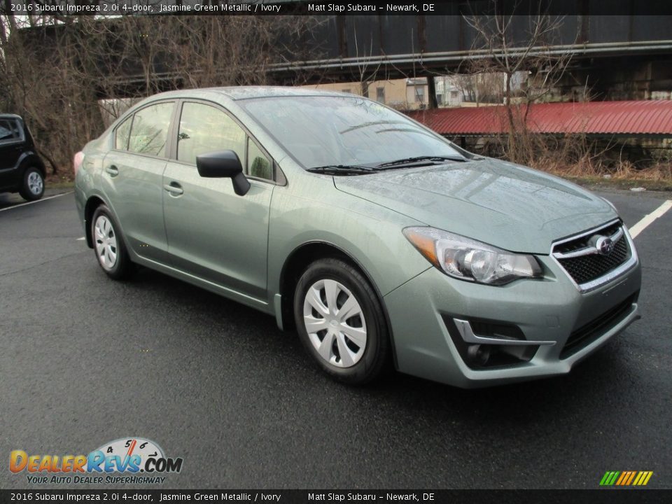 2016 Subaru Impreza 2.0i 4-door Jasmine Green Metallic / Ivory Photo #4