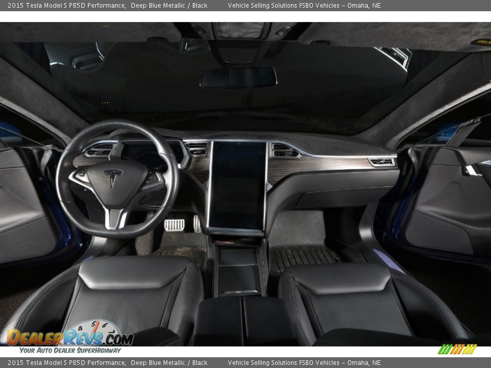 Black Interior - 2015 Tesla Model S P85D Performance Photo #5