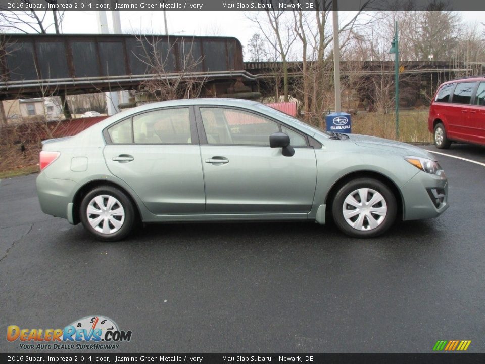 2016 Subaru Impreza 2.0i 4-door Jasmine Green Metallic / Ivory Photo #5