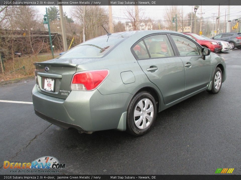 2016 Subaru Impreza 2.0i 4-door Jasmine Green Metallic / Ivory Photo #6