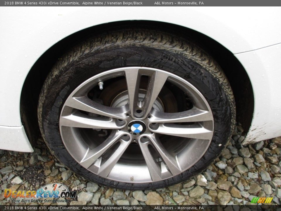2018 BMW 4 Series 430i xDrive Convertible Alpine White / Venetian Beige/Black Photo #6