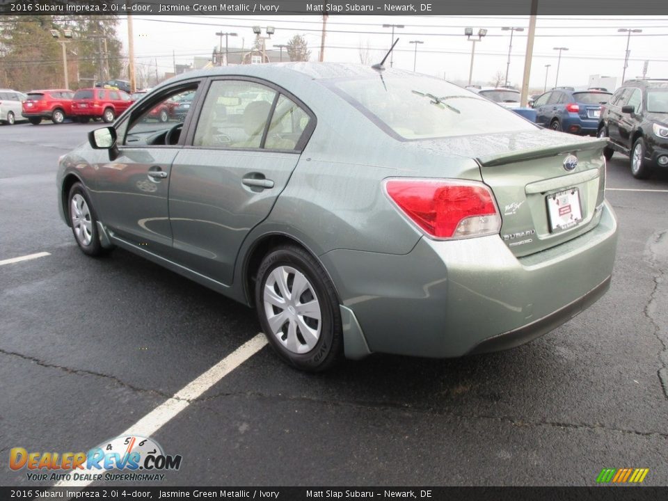 2016 Subaru Impreza 2.0i 4-door Jasmine Green Metallic / Ivory Photo #8