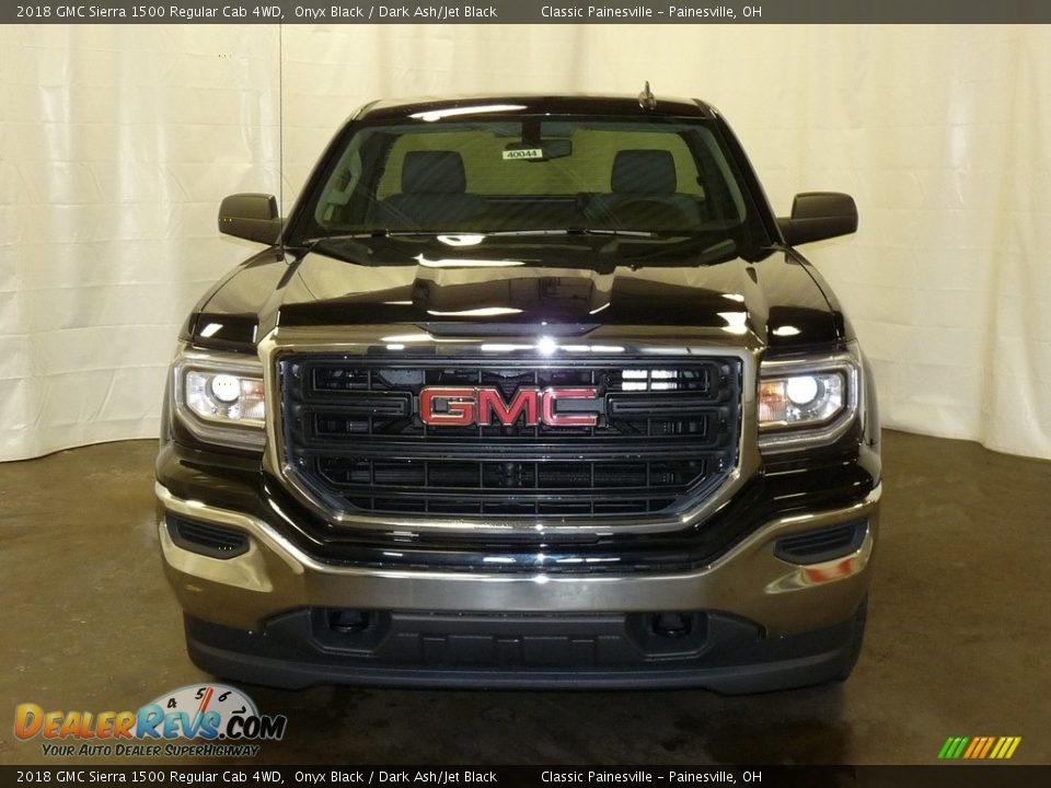2018 GMC Sierra 1500 Regular Cab 4WD Onyx Black / Dark Ash/Jet Black Photo #4