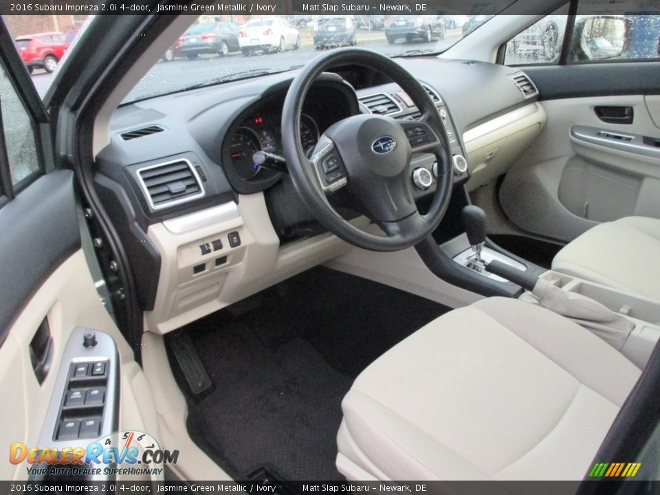 2016 Subaru Impreza 2.0i 4-door Jasmine Green Metallic / Ivory Photo #12