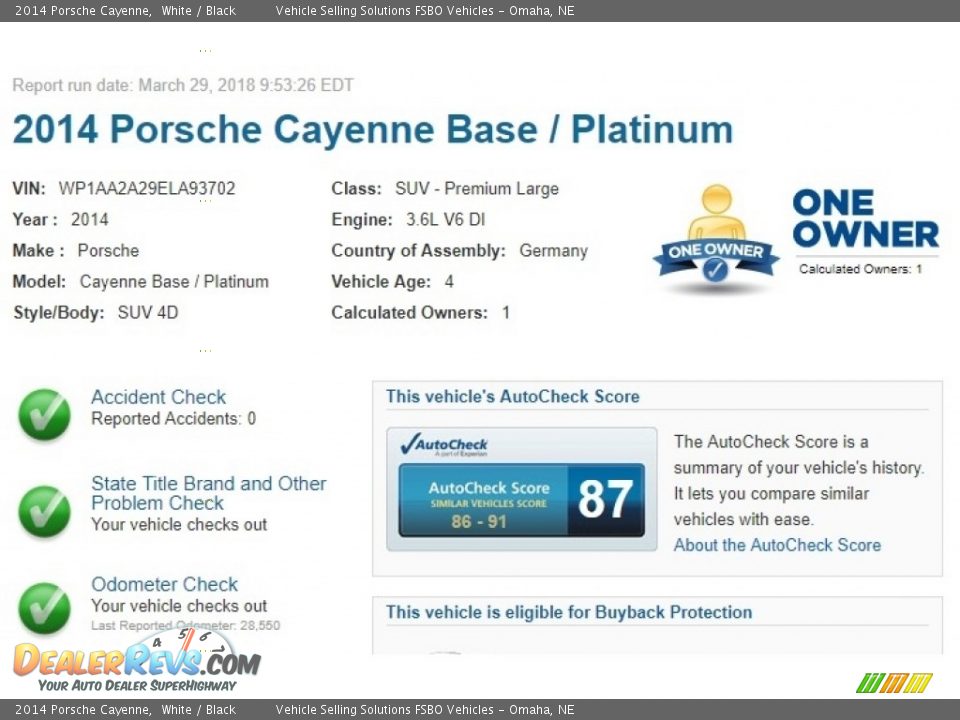 Dealer Info of 2014 Porsche Cayenne  Photo #2