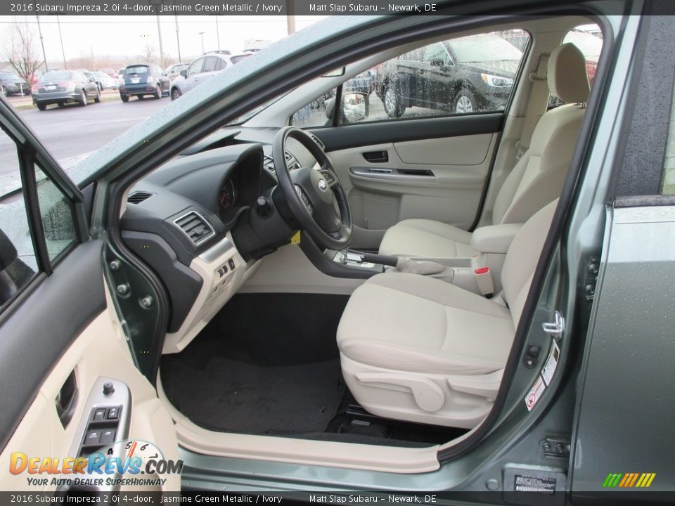 2016 Subaru Impreza 2.0i 4-door Jasmine Green Metallic / Ivory Photo #13