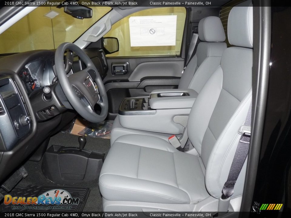 2018 GMC Sierra 1500 Regular Cab 4WD Onyx Black / Dark Ash/Jet Black Photo #6