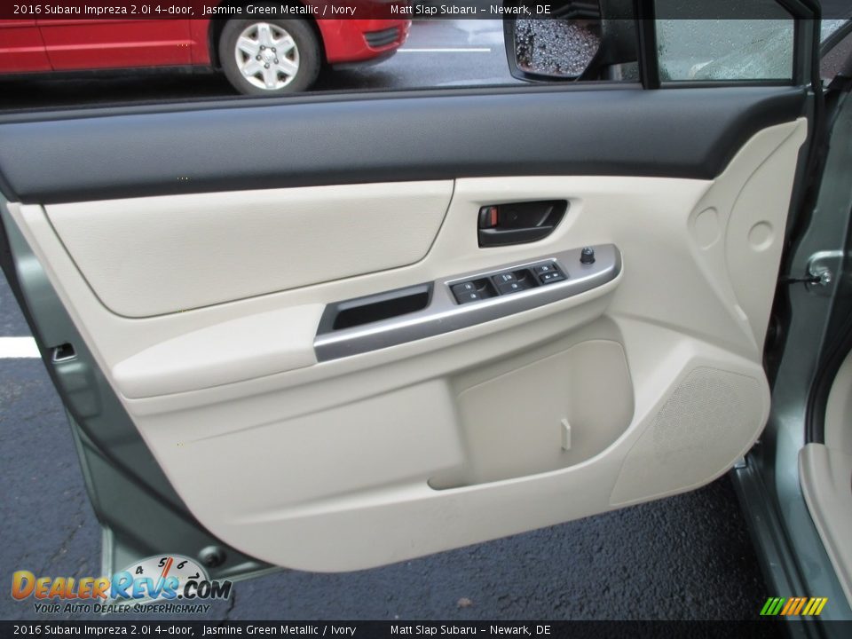 2016 Subaru Impreza 2.0i 4-door Jasmine Green Metallic / Ivory Photo #14