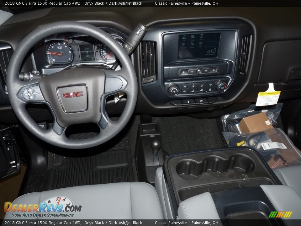 2018 GMC Sierra 1500 Regular Cab 4WD Onyx Black / Dark Ash/Jet Black Photo #7