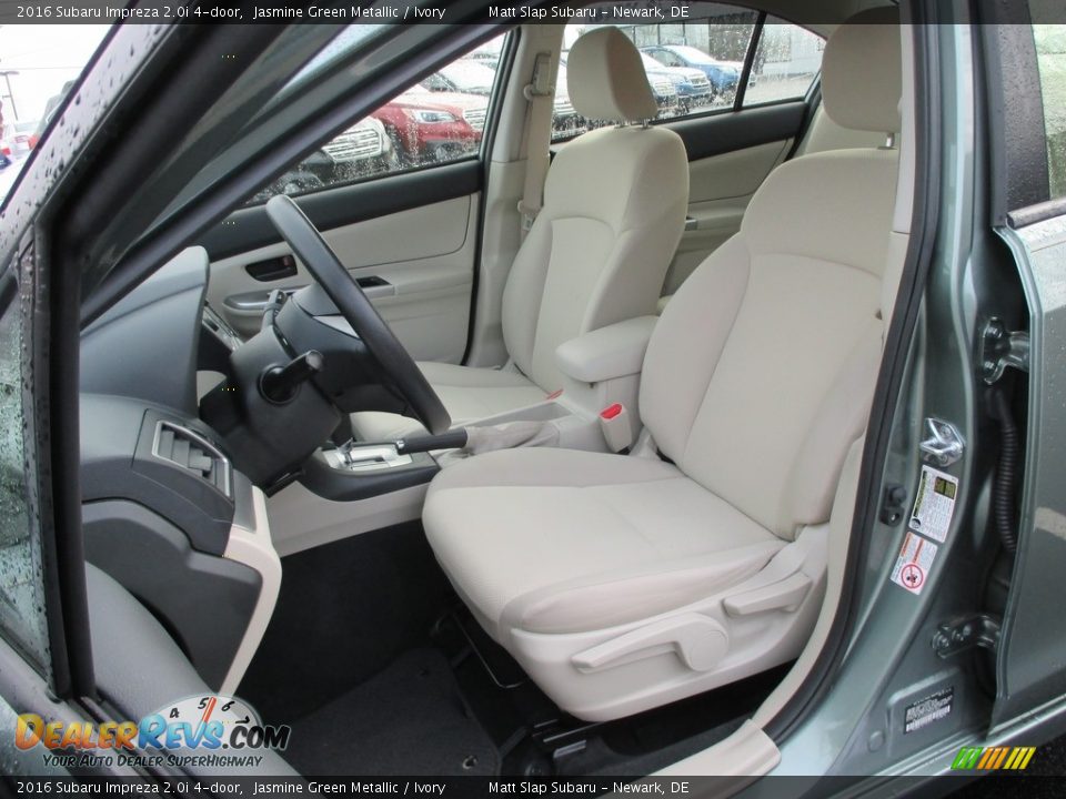 2016 Subaru Impreza 2.0i 4-door Jasmine Green Metallic / Ivory Photo #16