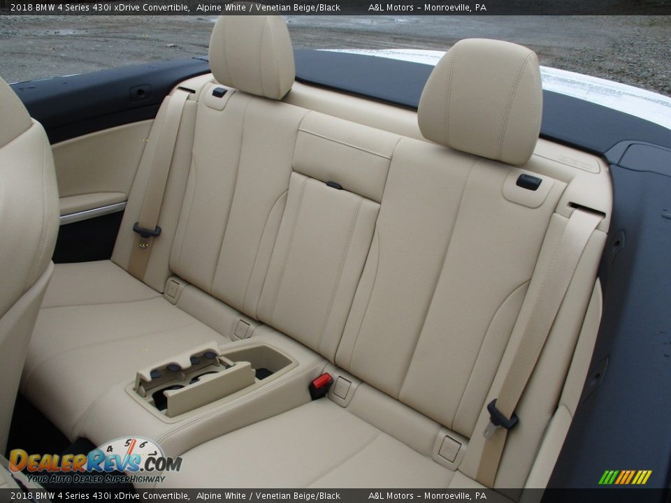 2018 BMW 4 Series 430i xDrive Convertible Alpine White / Venetian Beige/Black Photo #14