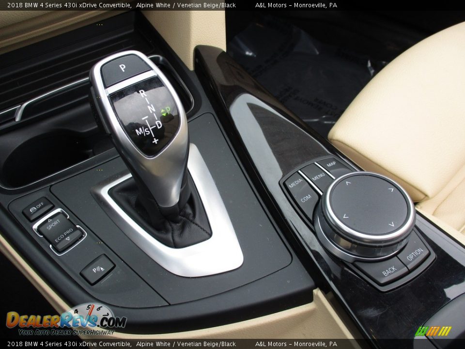 2018 BMW 4 Series 430i xDrive Convertible Alpine White / Venetian Beige/Black Photo #17