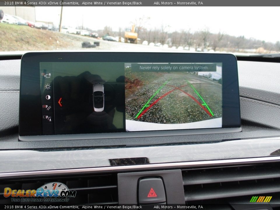 2018 BMW 4 Series 430i xDrive Convertible Alpine White / Venetian Beige/Black Photo #18