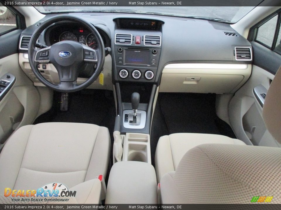 2016 Subaru Impreza 2.0i 4-door Jasmine Green Metallic / Ivory Photo #24