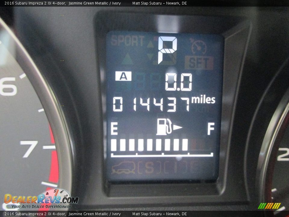 2016 Subaru Impreza 2.0i 4-door Jasmine Green Metallic / Ivory Photo #28