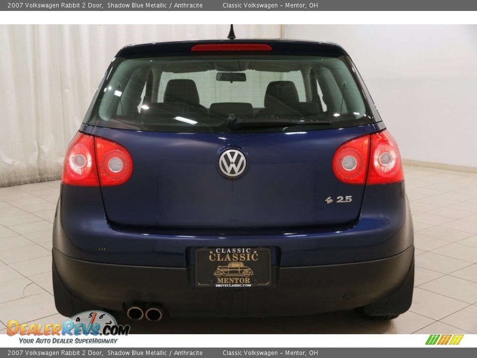 2007 Volkswagen Rabbit 2 Door Shadow Blue Metallic / Anthracite Photo #14