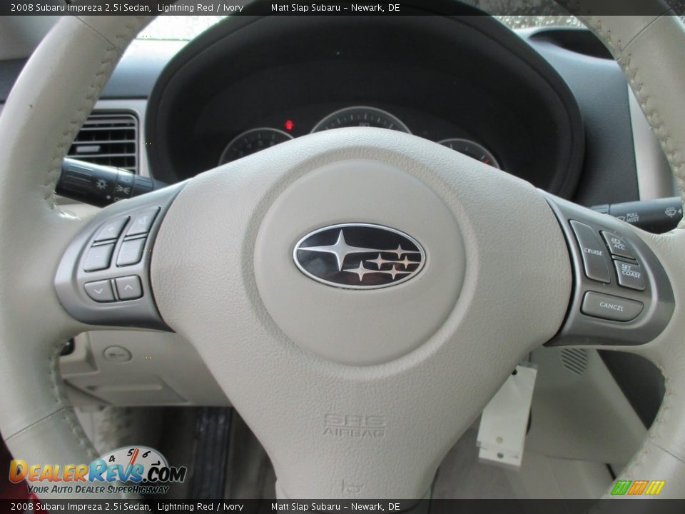 2008 Subaru Impreza 2.5i Sedan Lightning Red / Ivory Photo #11