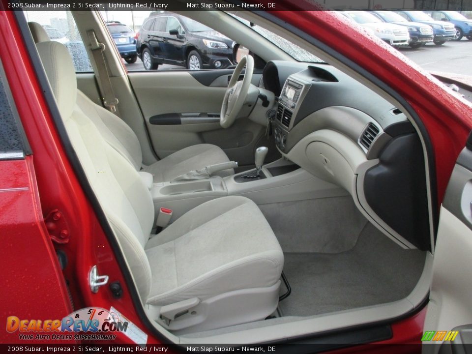 2008 Subaru Impreza 2.5i Sedan Lightning Red / Ivory Photo #18