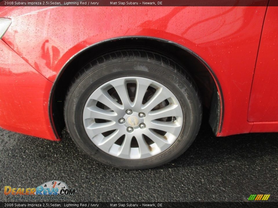 2008 Subaru Impreza 2.5i Sedan Lightning Red / Ivory Photo #22
