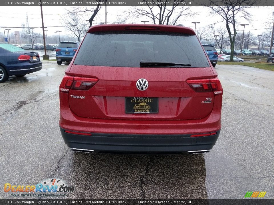 2018 Volkswagen Tiguan S 4MOTION Cardinal Red Metallic / Titan Black Photo #5