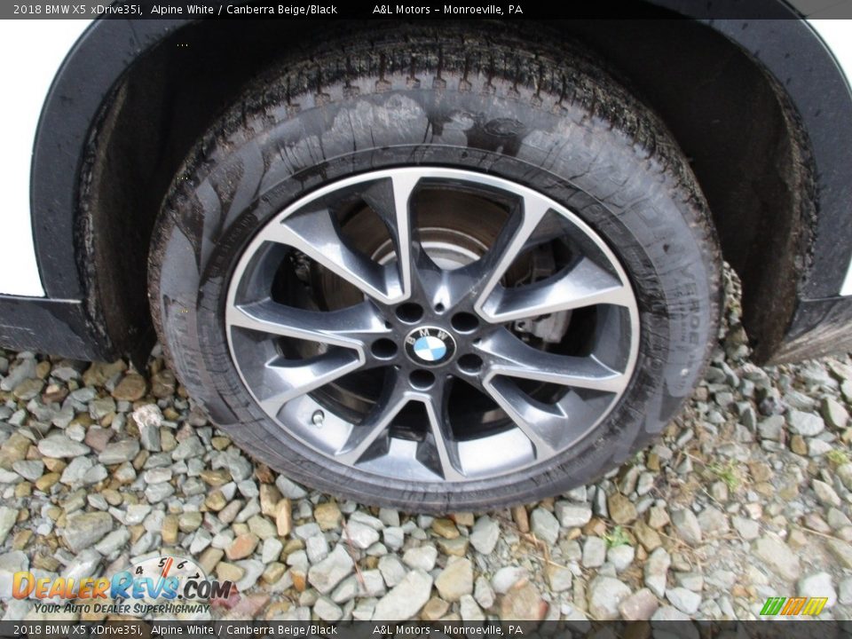 2018 BMW X5 xDrive35i Alpine White / Canberra Beige/Black Photo #6