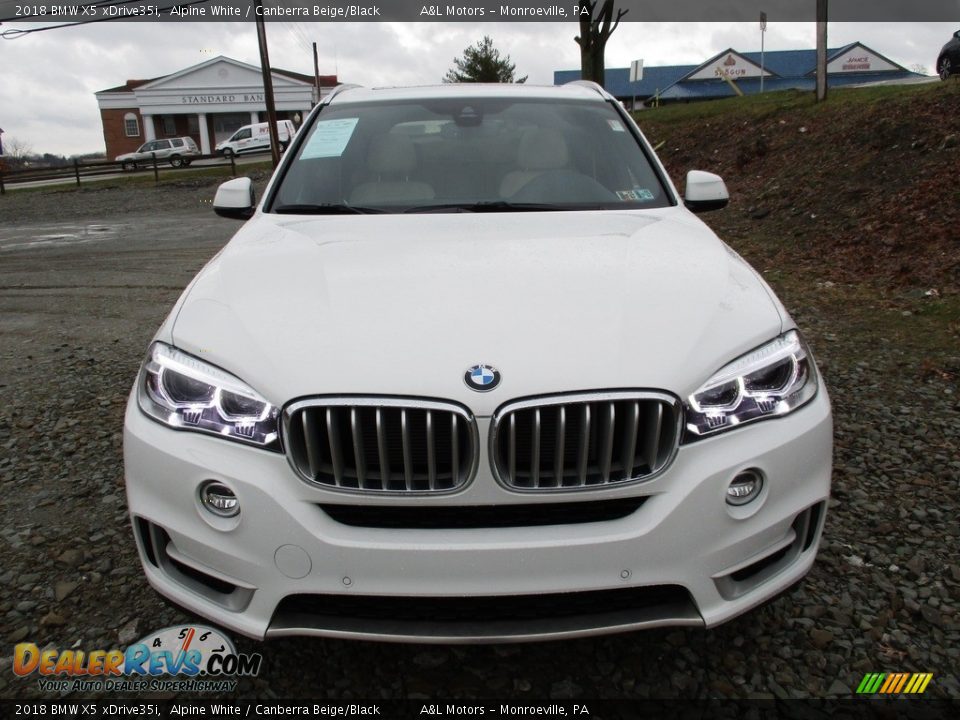 2018 BMW X5 xDrive35i Alpine White / Canberra Beige/Black Photo #8