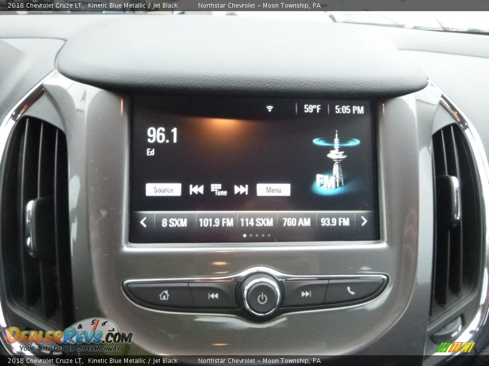 2018 Chevrolet Cruze LT Kinetic Blue Metallic / Jet Black Photo #18