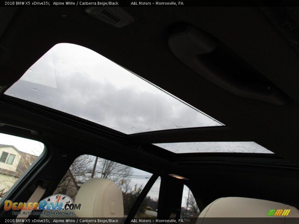 2018 BMW X5 xDrive35i Alpine White / Canberra Beige/Black Photo #11