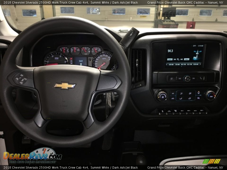 2018 Chevrolet Silverado 2500HD Work Truck Crew Cab 4x4 Summit White / Dark Ash/Jet Black Photo #12