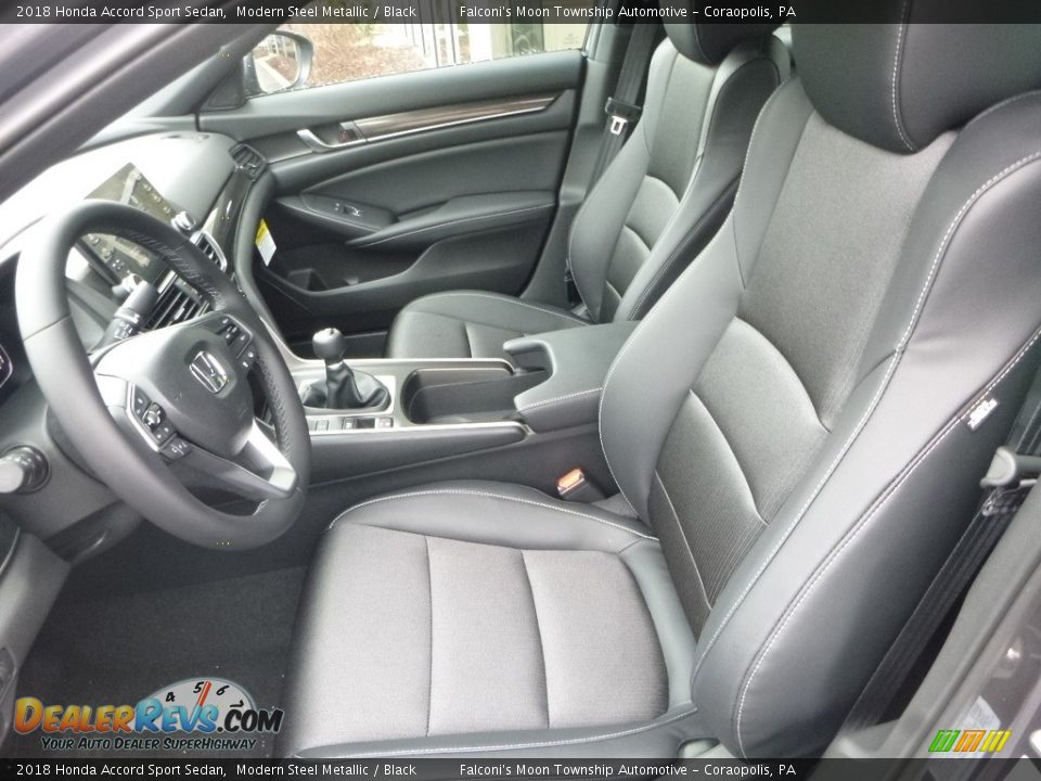 Black Interior - 2018 Honda Accord Sport Sedan Photo #8