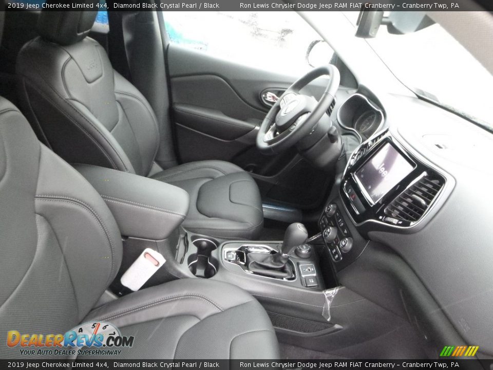 2019 Jeep Cherokee Limited 4x4 Diamond Black Crystal Pearl / Black Photo #9