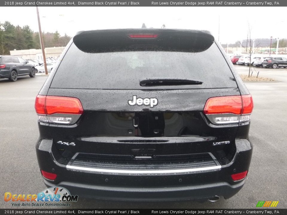 2018 Jeep Grand Cherokee Limited 4x4 Diamond Black Crystal Pearl / Black Photo #4