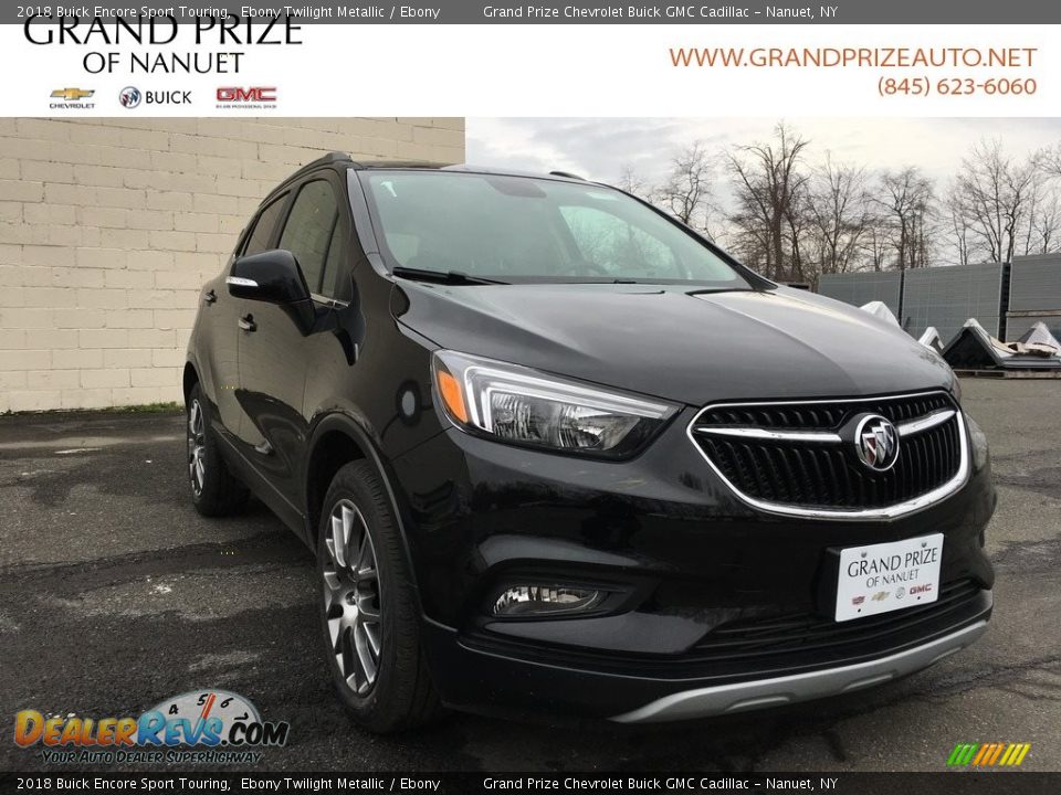 2018 Buick Encore Sport Touring Ebony Twilight Metallic / Ebony Photo #1