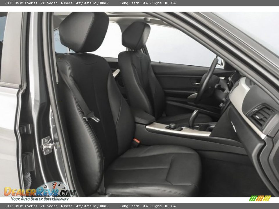 2015 BMW 3 Series 320i Sedan Mineral Grey Metallic / Black Photo #6