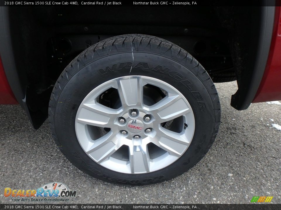 2018 GMC Sierra 1500 SLE Crew Cab 4WD Cardinal Red / Jet Black Photo #9