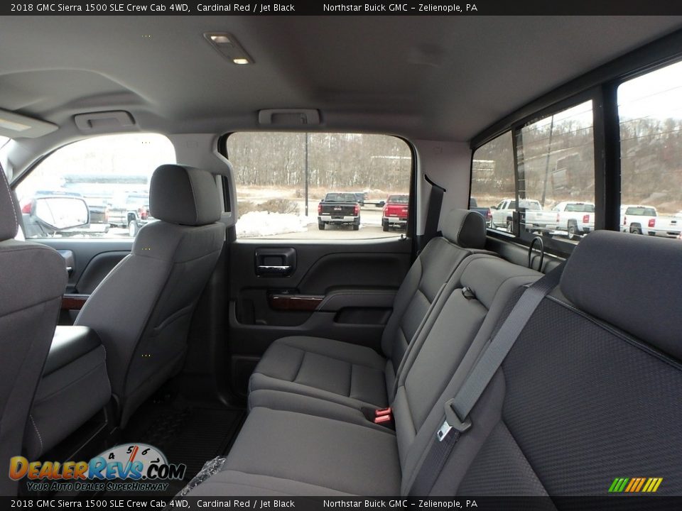 2018 GMC Sierra 1500 SLE Crew Cab 4WD Cardinal Red / Jet Black Photo #11