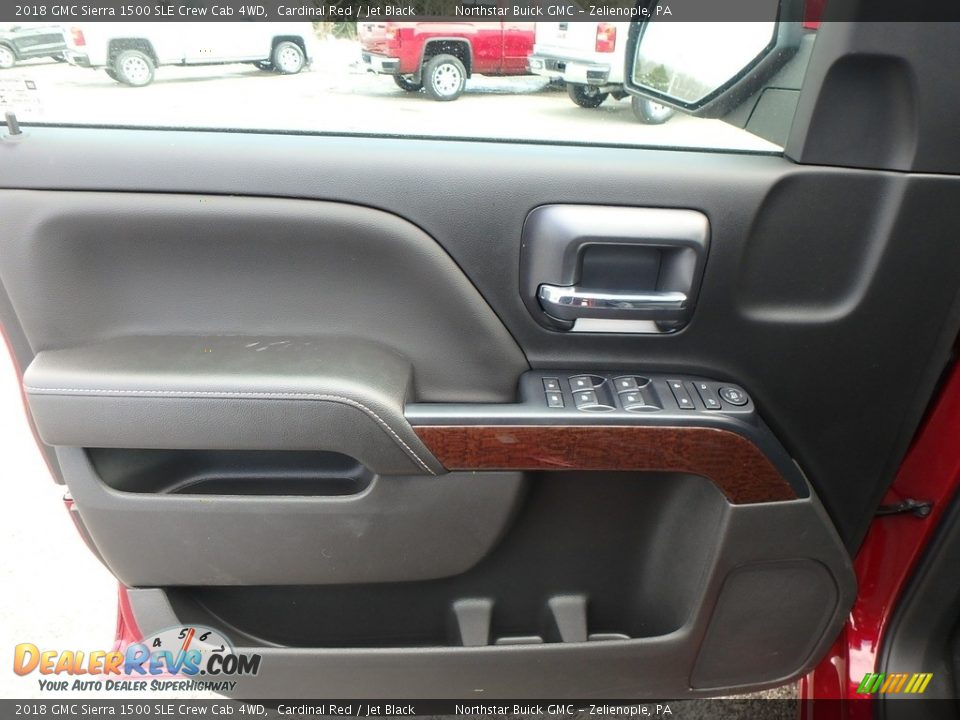 2018 GMC Sierra 1500 SLE Crew Cab 4WD Cardinal Red / Jet Black Photo #13