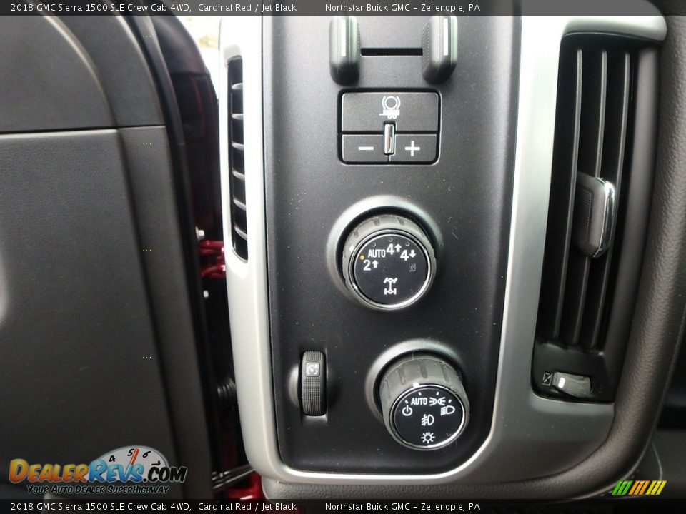 Controls of 2018 GMC Sierra 1500 SLE Crew Cab 4WD Photo #14