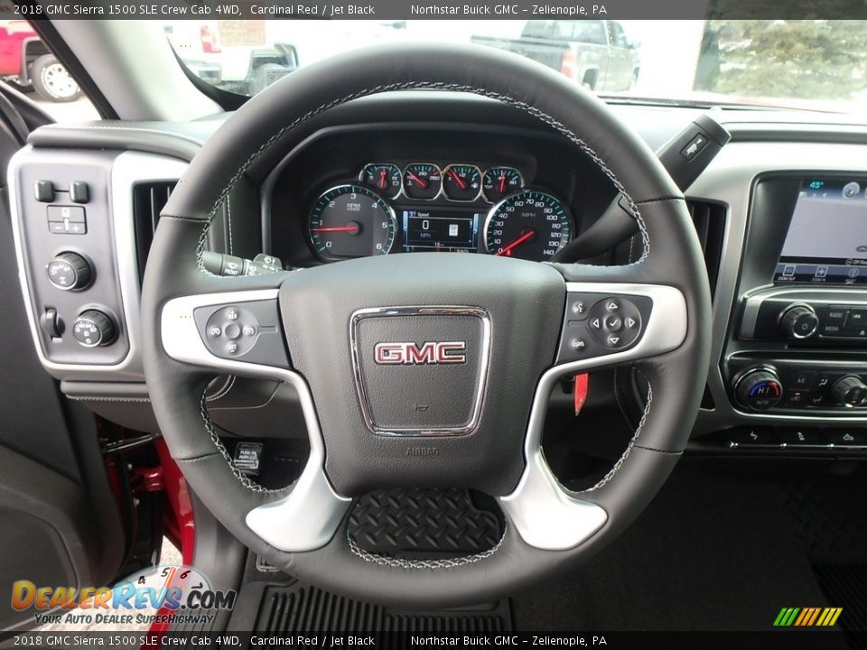 2018 GMC Sierra 1500 SLE Crew Cab 4WD Steering Wheel Photo #18