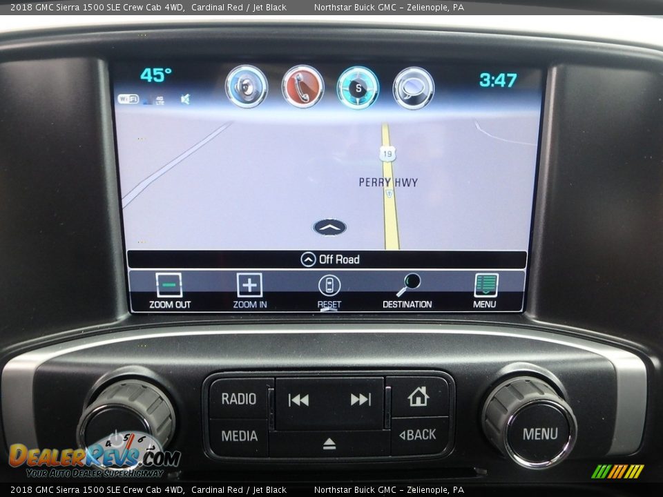 Navigation of 2018 GMC Sierra 1500 SLE Crew Cab 4WD Photo #19