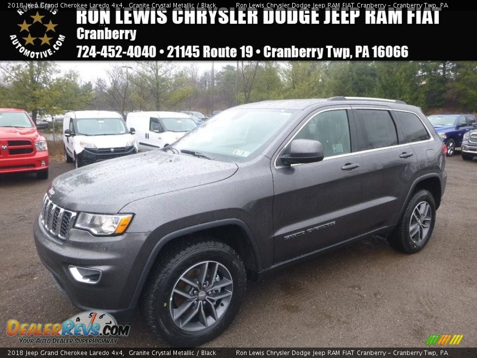 2018 Jeep Grand Cherokee Laredo 4x4 Granite Crystal Metallic / Black Photo #1