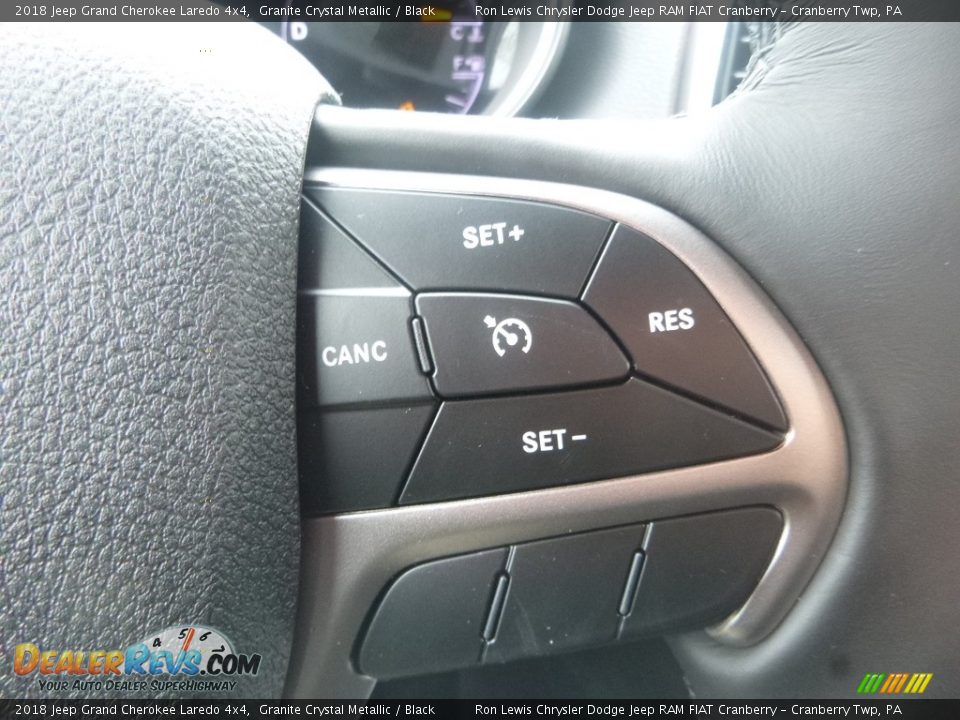 2018 Jeep Grand Cherokee Laredo 4x4 Granite Crystal Metallic / Black Photo #19