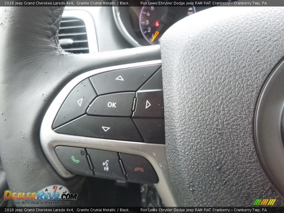 2018 Jeep Grand Cherokee Laredo 4x4 Granite Crystal Metallic / Black Photo #20