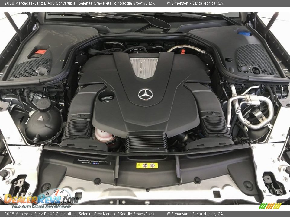 2018 Mercedes-Benz E 400 Convertible Selenite Grey Metallic / Saddle Brown/Black Photo #8