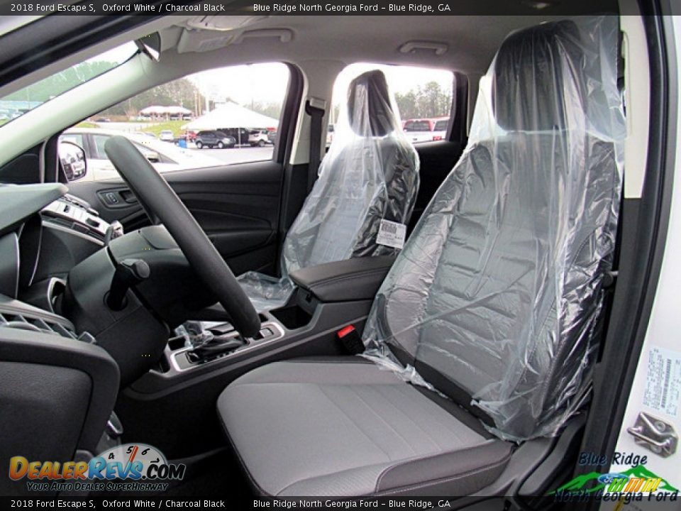 2018 Ford Escape S Oxford White / Charcoal Black Photo #10